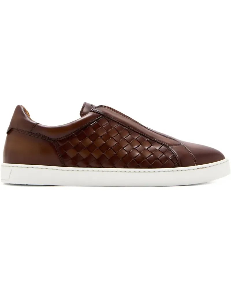 Magnanni Slip-On-Sneakers mit Webmuster - Braun Braun