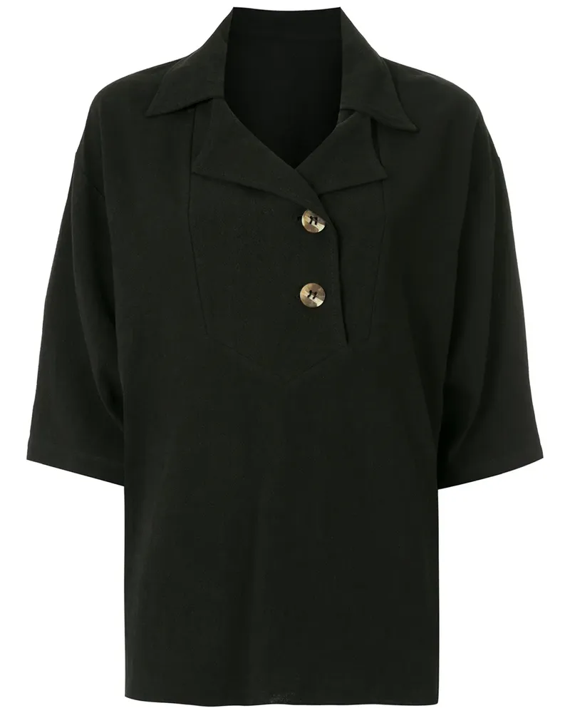 OLYMPIAH Geknöpftes Oberteil - Schwarz Schwarz