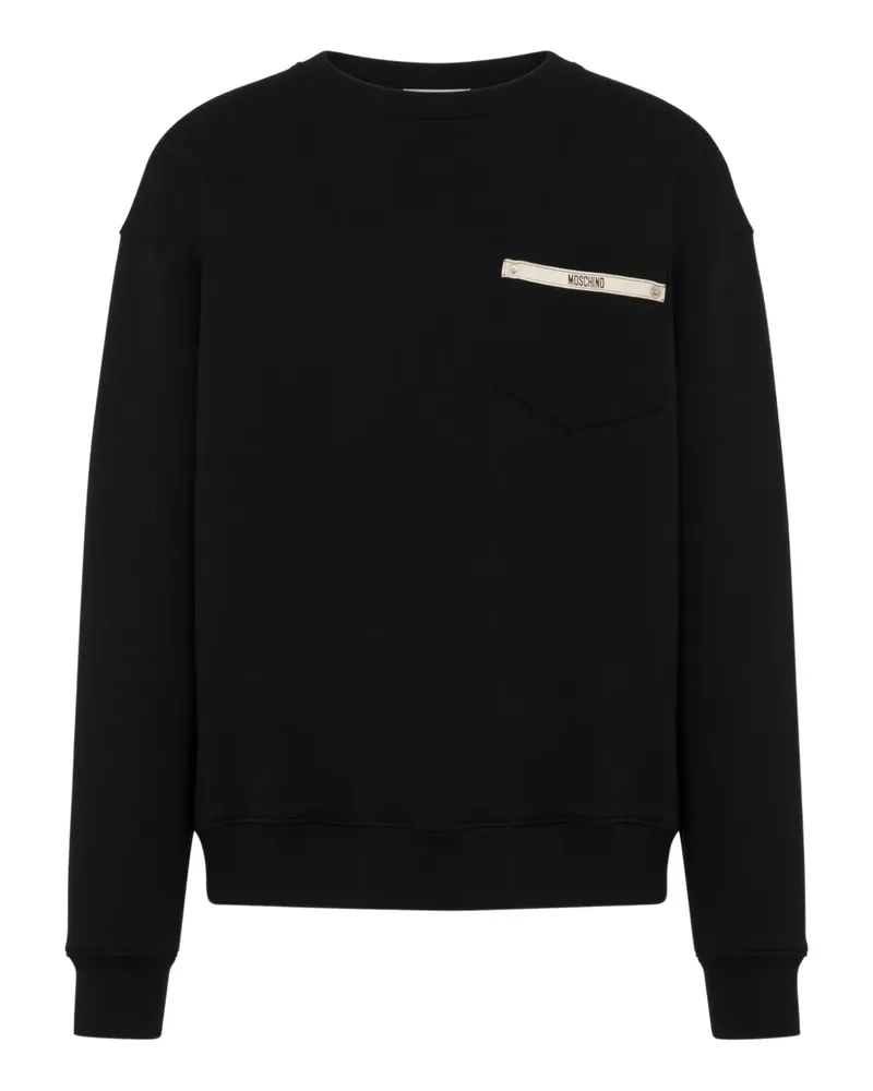 Moschino Sweatshirt mit Taschendetail - Schwarz Schwarz