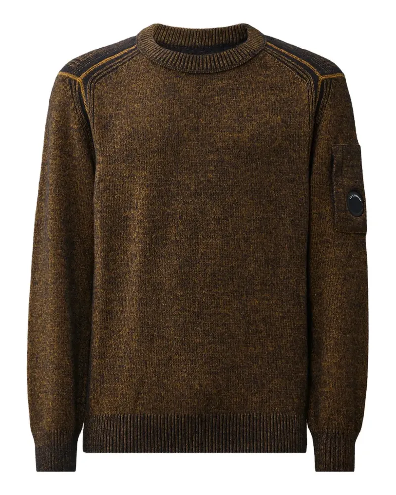 C.P. Company lens-detail knitted sweater - Braun Braun
