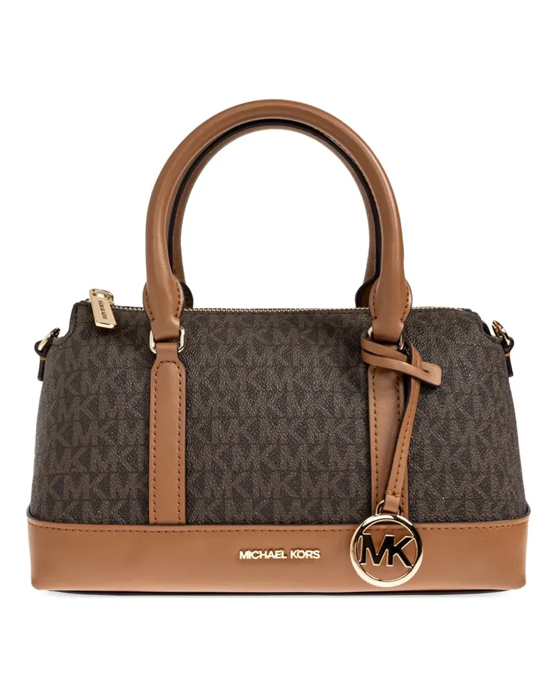 Michael Kors small Andie logo-charm tote bag - Braun Braun