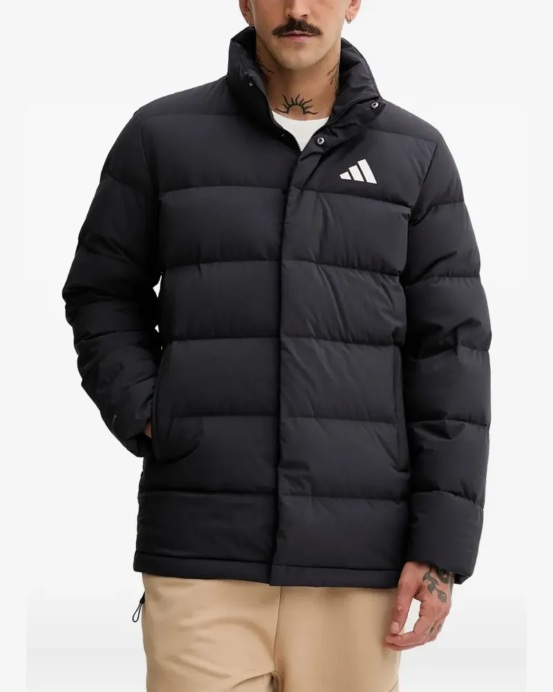 adidas logo-detail jacket - Schwarz Schwarz