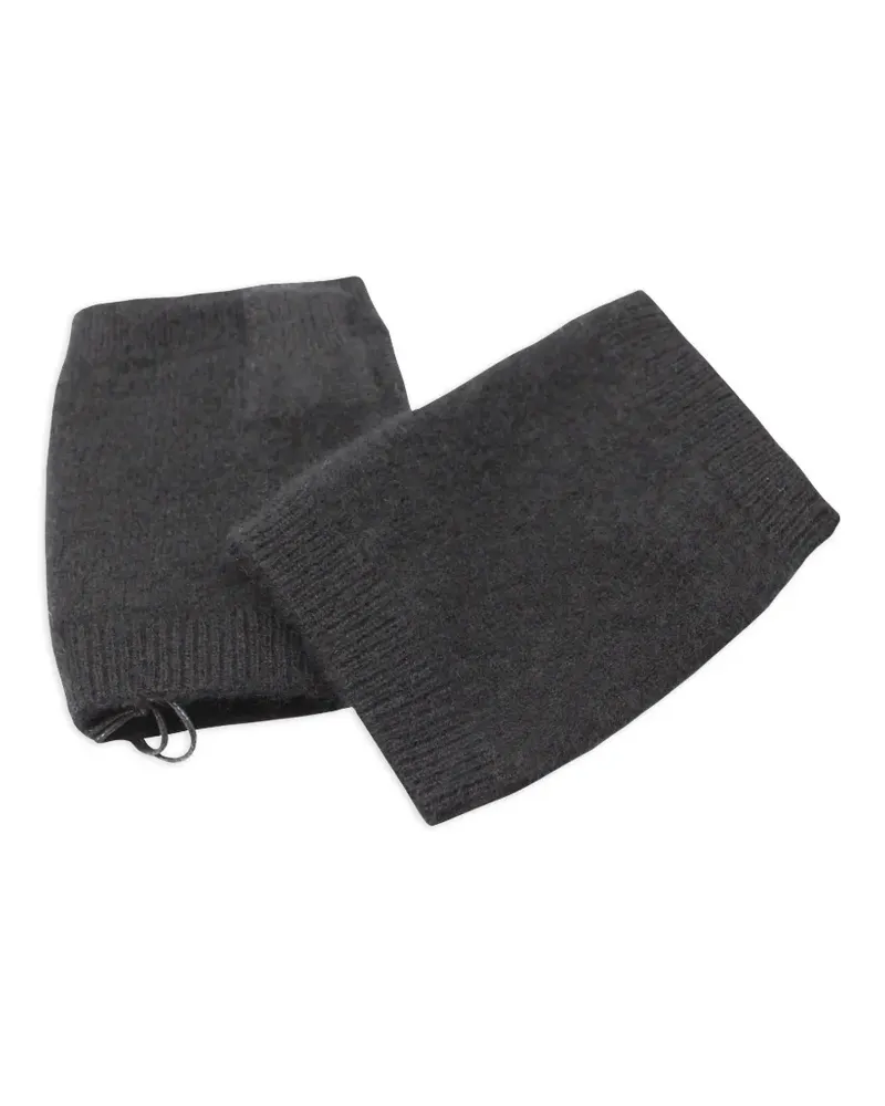 Frenckenberger Gestrickte Handschuhe - Grau Grau