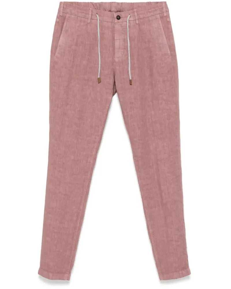 Eleventy Hose aus Leinen - Rot Rot