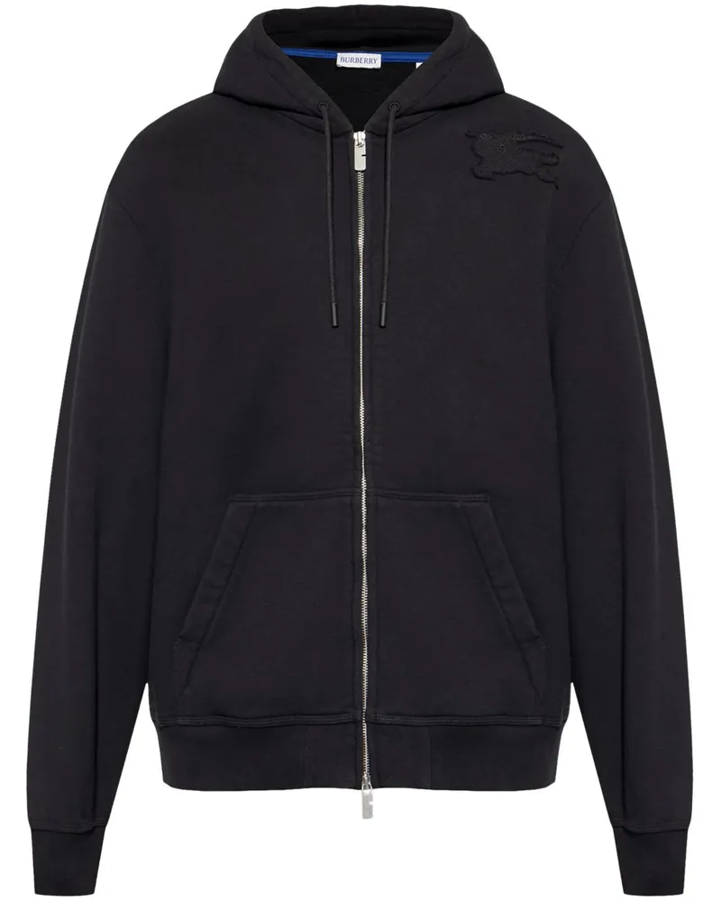 Burberry Hoodie mit Equestrian Knight-Patch - Schwarz Schwarz