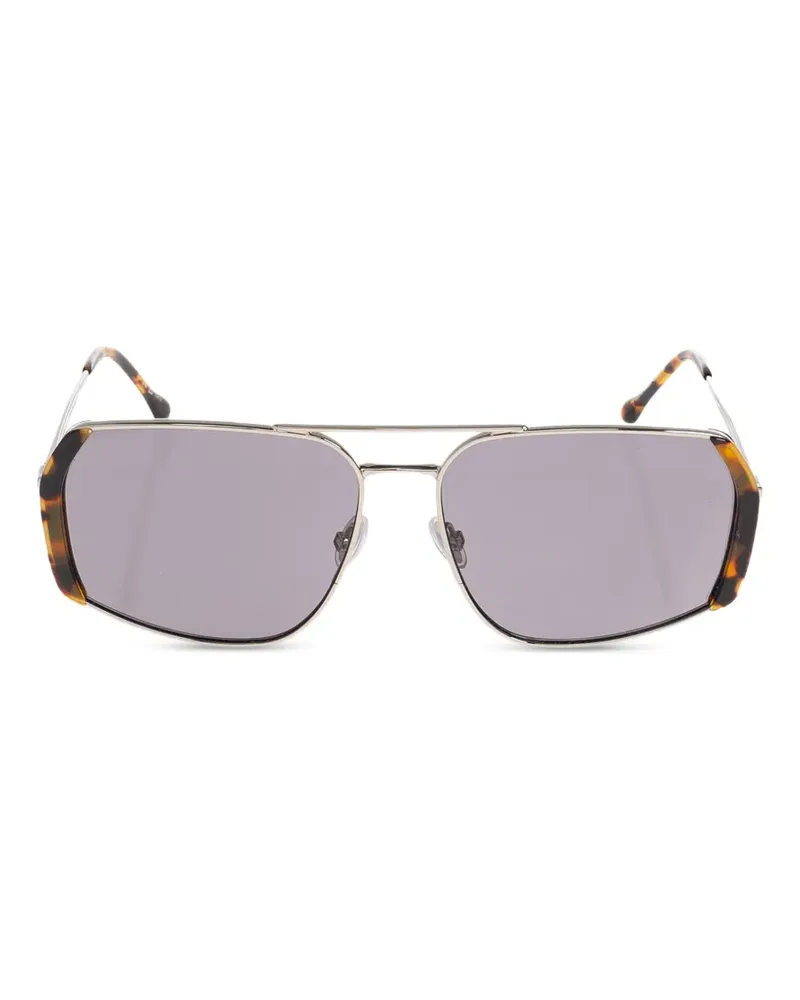 Isabel Marant Sonnenbrille mit geometrischem Gestell - Silber Silber