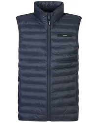 Calvin Klein logo-patch gilet Blau