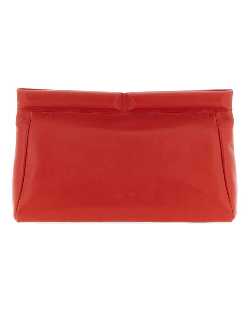 ARMARIUM Eloisa Clutch mit Logo-Prägung - Rot Rot
