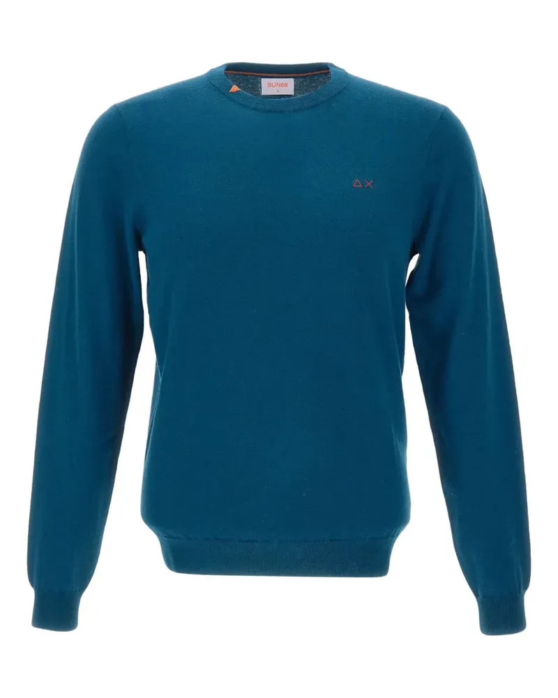 Sun68 Pullover mit Rundhalsausschnitt - Blau Blau