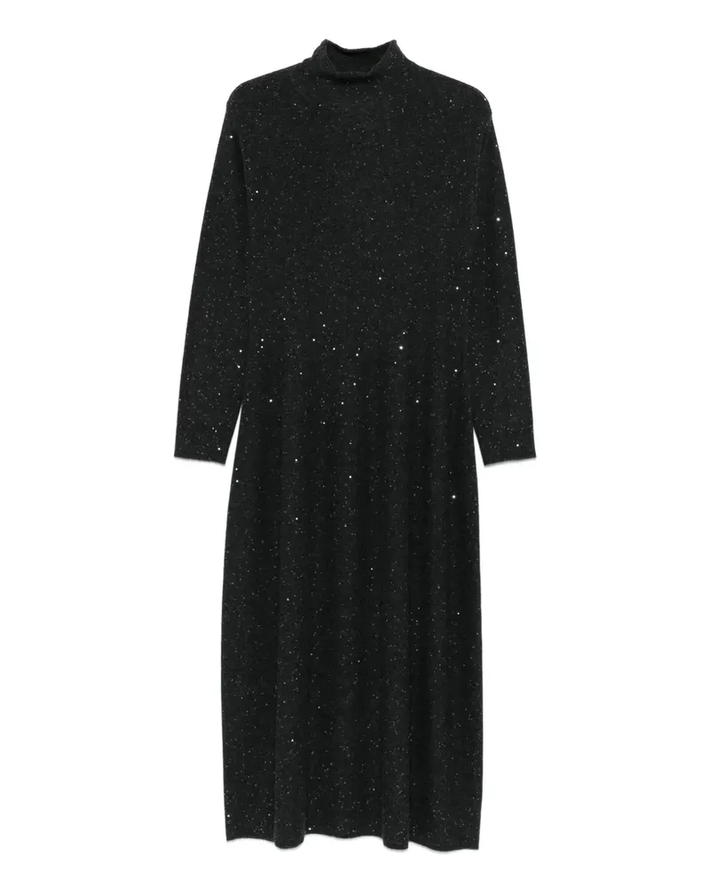 Antonelli Firenze Kleid mit Pailletten - Schwarz Schwarz