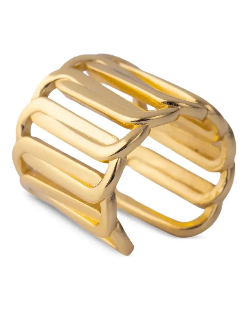 Federica Tosi square ring - Gold Gold