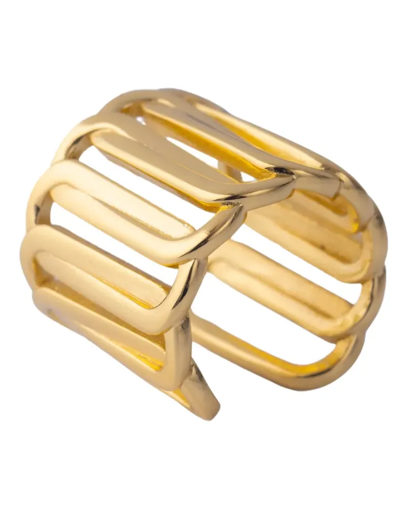 Federica Tosi square ring - Gold Gold