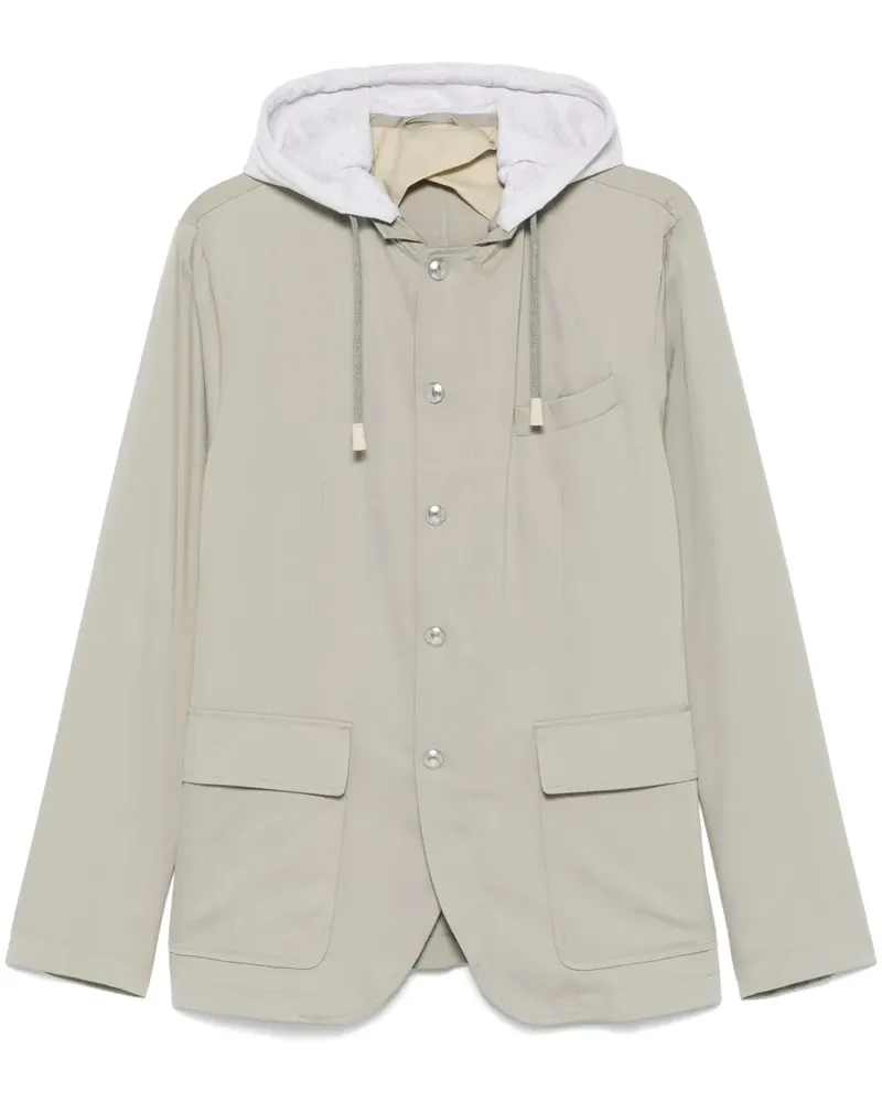 Eleventy Jacke mit Kapuze - Grün Grün