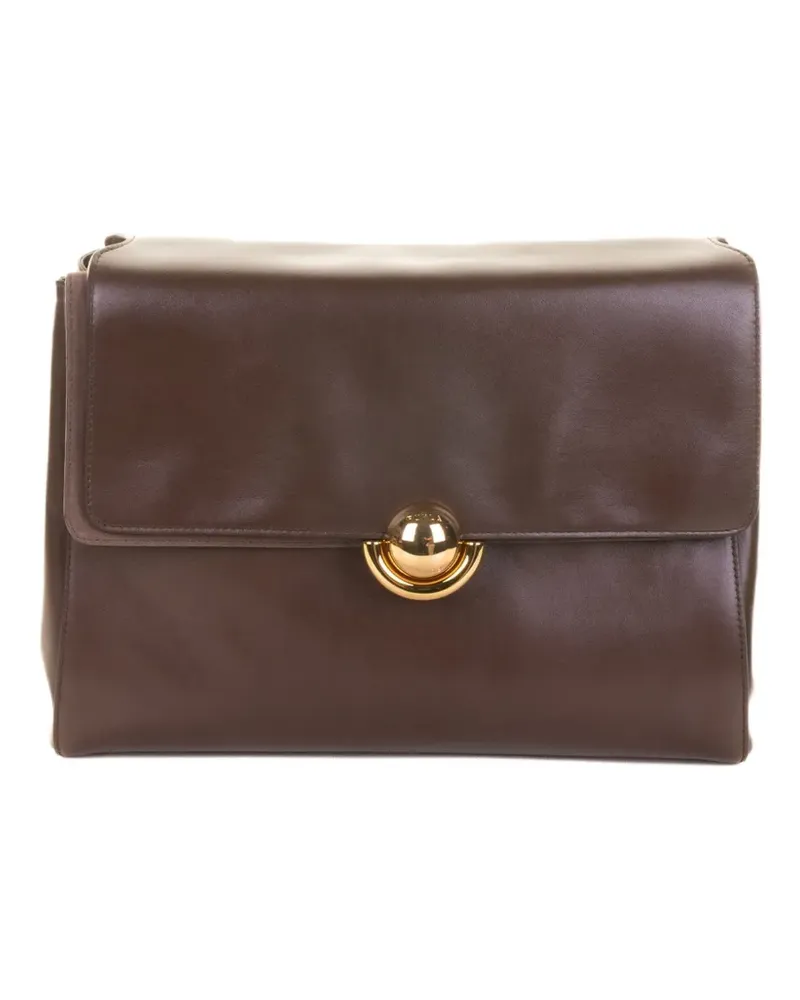 Furla leather clutch bag - Braun Braun