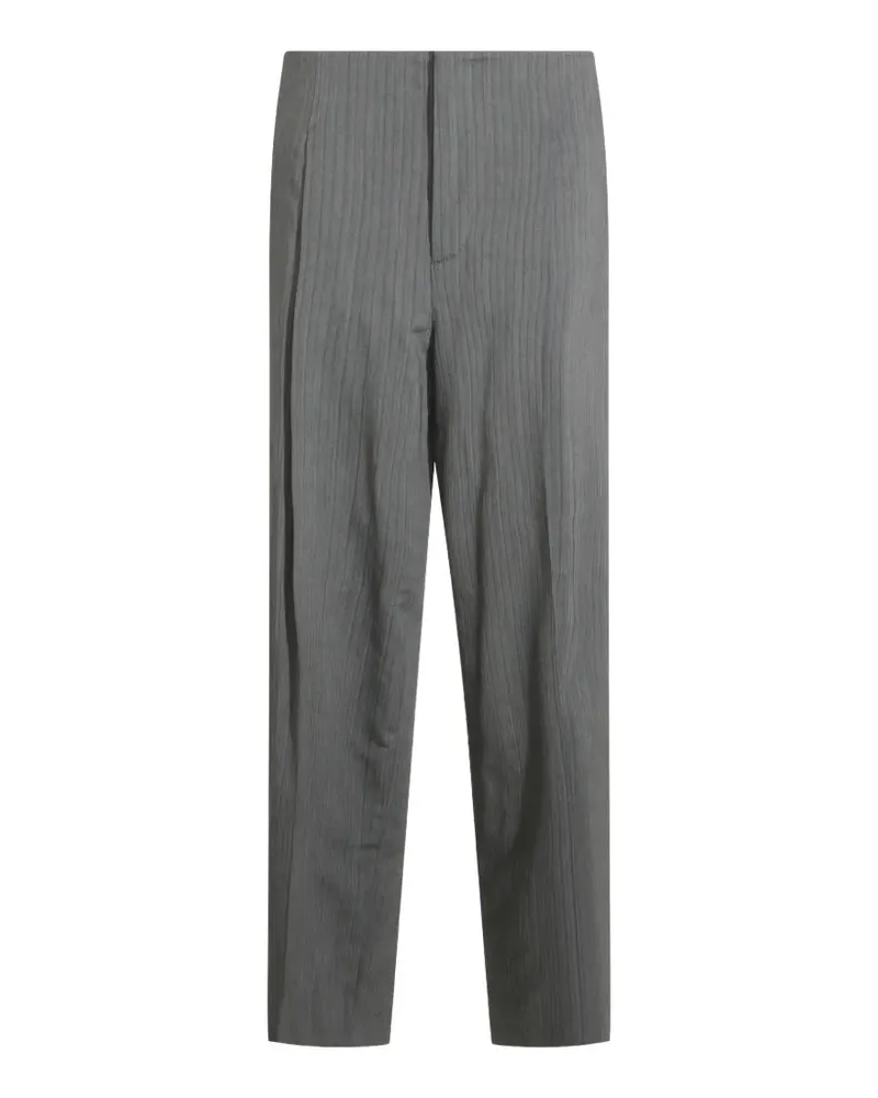Alberta Ferretti Hose mit Fischgrätenmuster - Grau Grau
