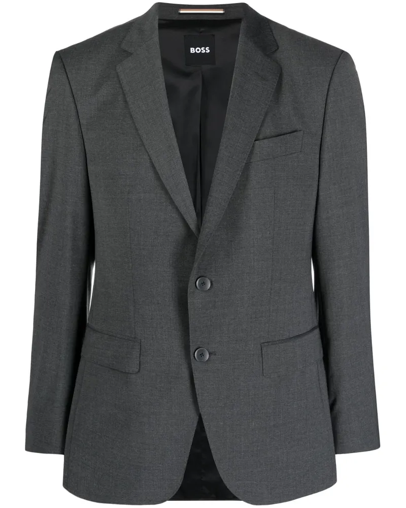 HUGO BOSS Einreihiges Jackett - Grau Grau