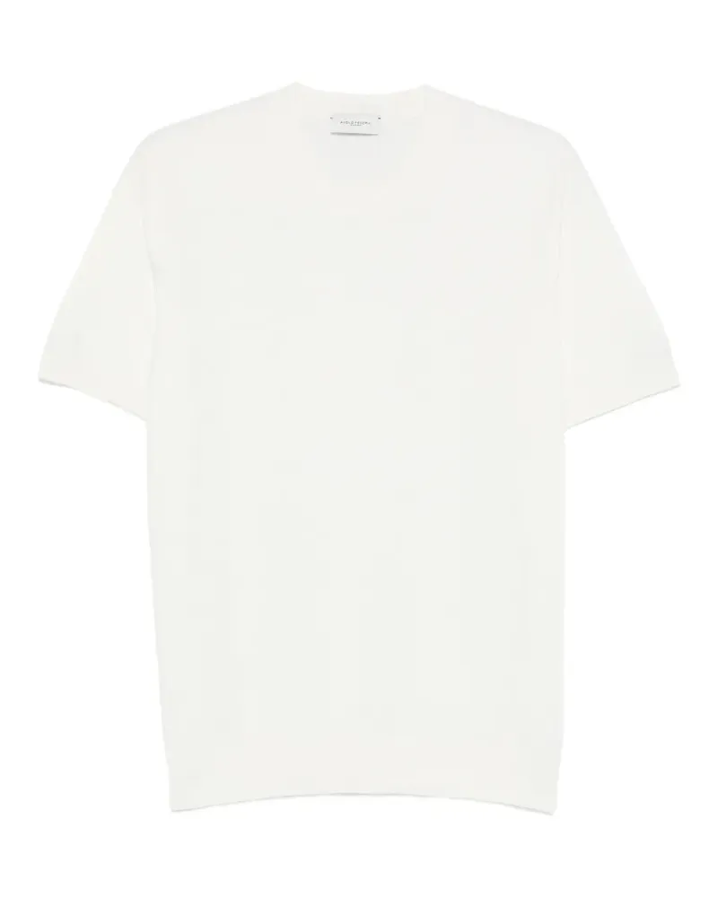 Paolo Pecora Milano Klassisches Poloshirt - Weiß Weiß