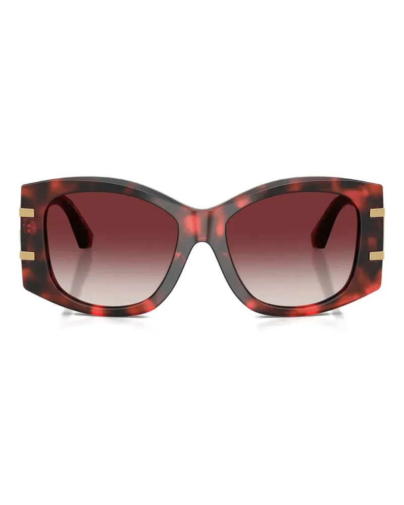 Dolce & Gabbana Geometrische Sonnenbrille - Rot Rot