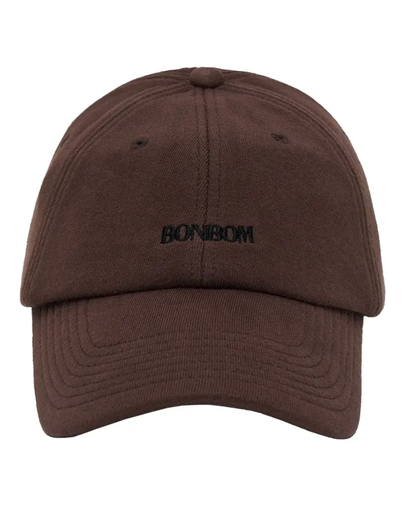 BONBOM logo-embroidered cap - Braun Braun