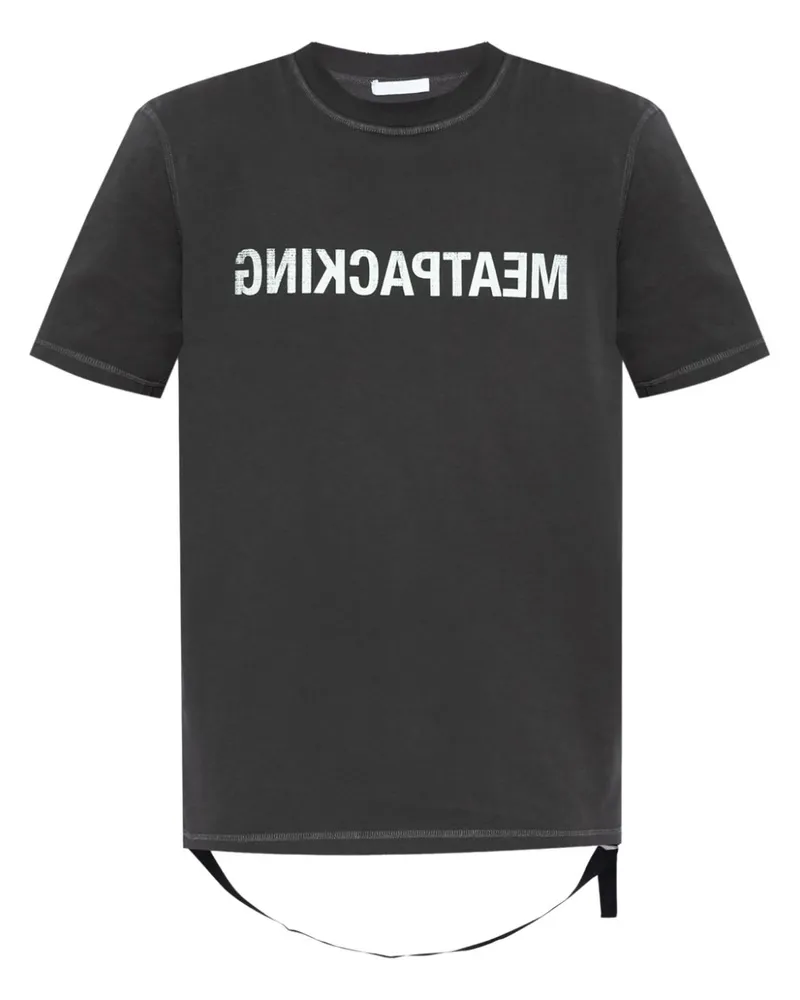 Helmut Lang T-Shirt mit Logo-Print - Schwarz Schwarz