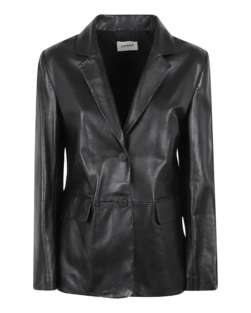 Arma lambskin leather jacket - Schwarz Schwarz