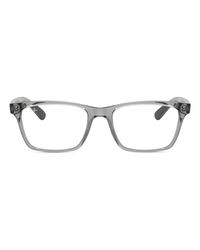 Ray Ban Brille mit eckigem Gestell - Grau Grau