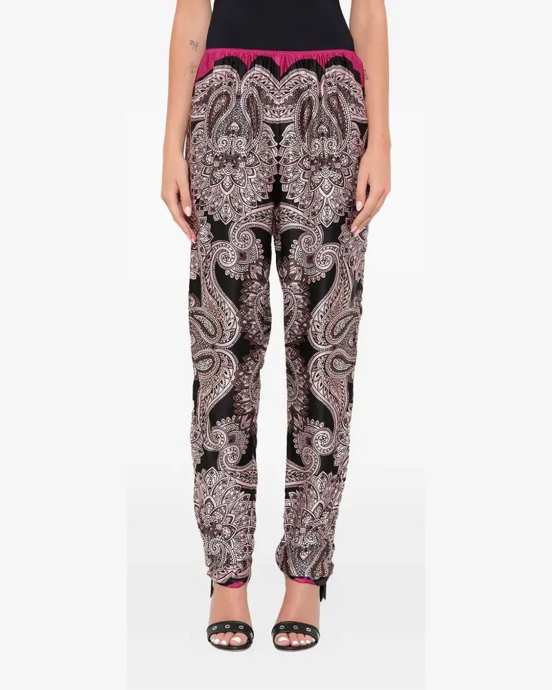 Lanvin paisley print trousers - Schwarz Schwarz