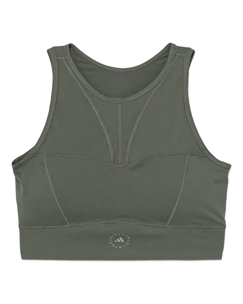 adidas Tanktop mit Logo-Print - Grün Grün