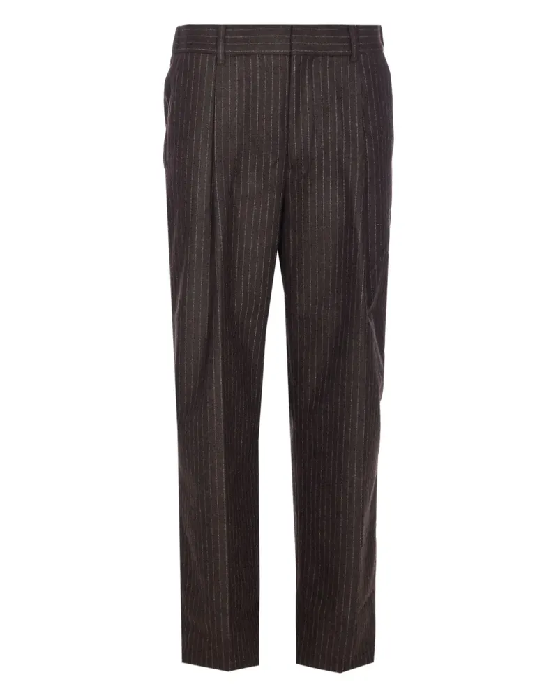 NN 07 pinstripe-pattern trousers - Braun Braun