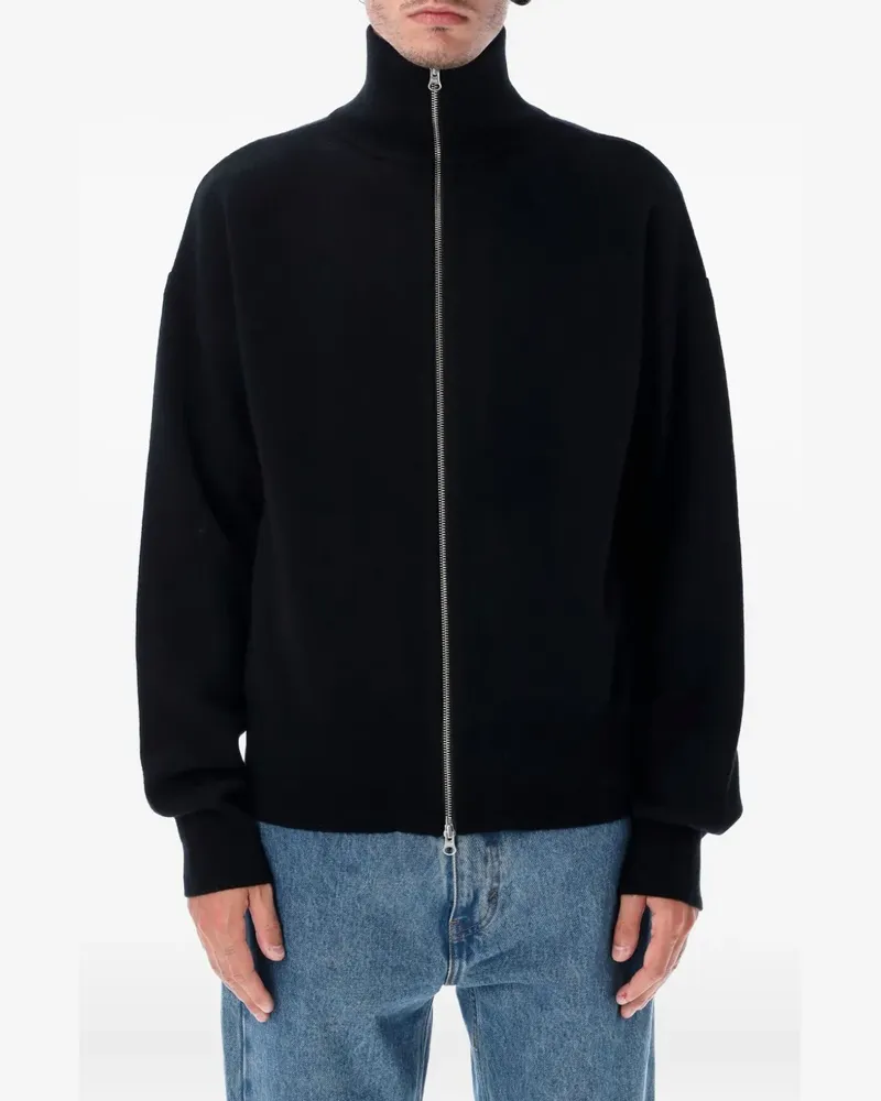 extreme cashmere Xtra Out Cardigan mit Reißverschluss - Schwarz Schwarz
