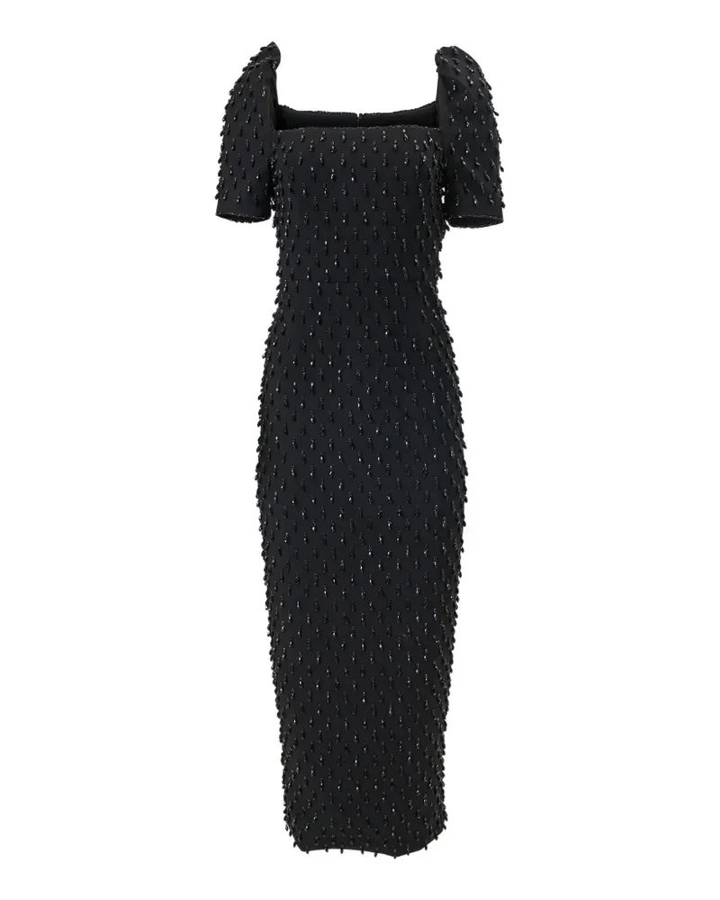 Carolina Herrera New York Midikleid mit Kristallen - Schwarz Schwarz