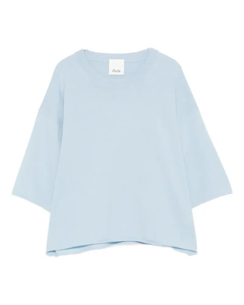 ALLUDE raw-cut T-shirt - Blau Blau