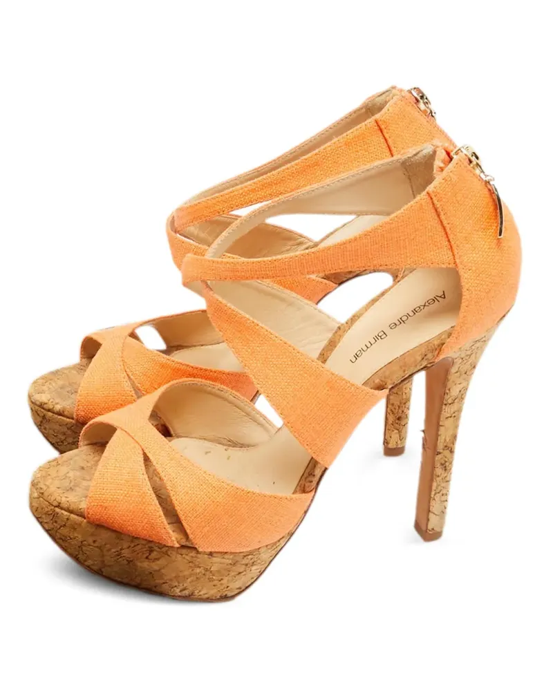 Alexandre Birman Sandalen mit Plateau - Orange Orange
