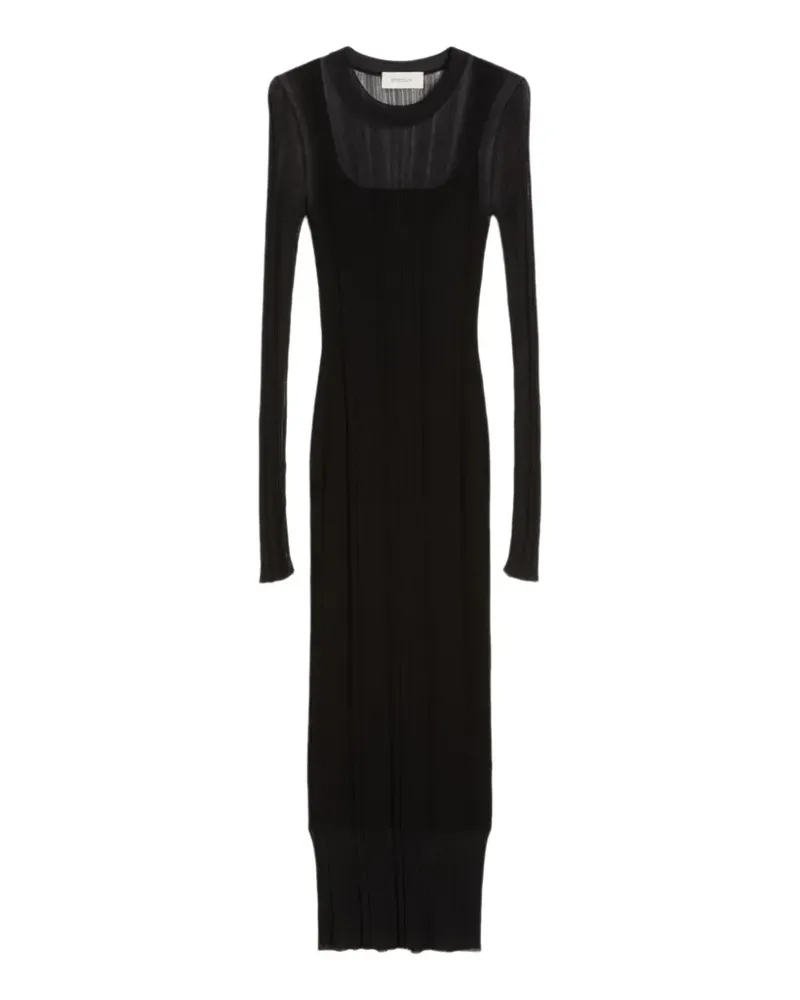 SPORTMAX Spxcaro ribbed knit midi dress - Schwarz Schwarz