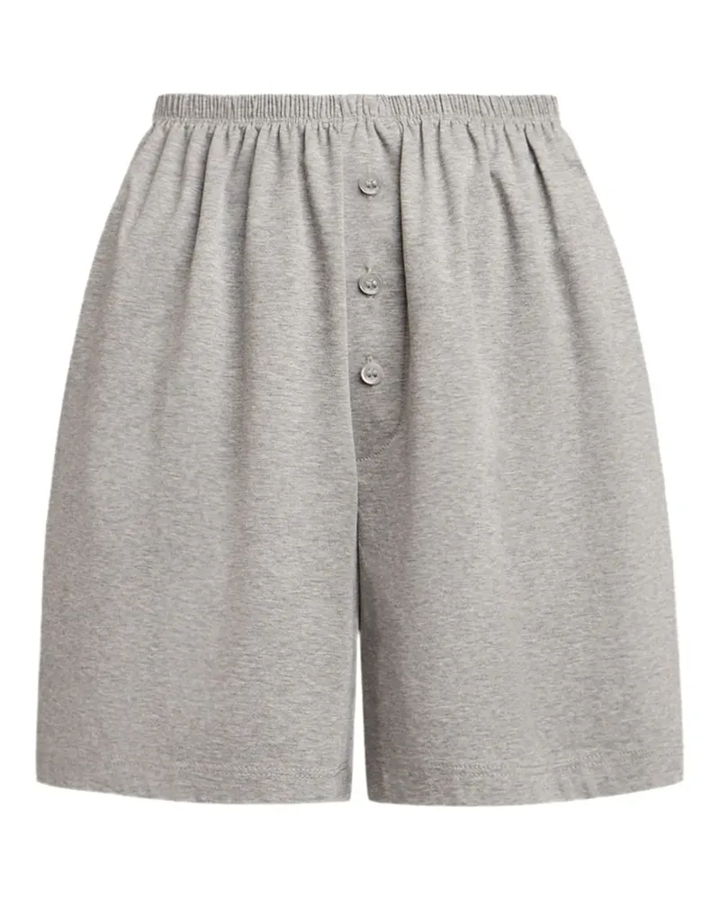 12 STOREEZ Shorts mit Knöpfen - Grau Grau