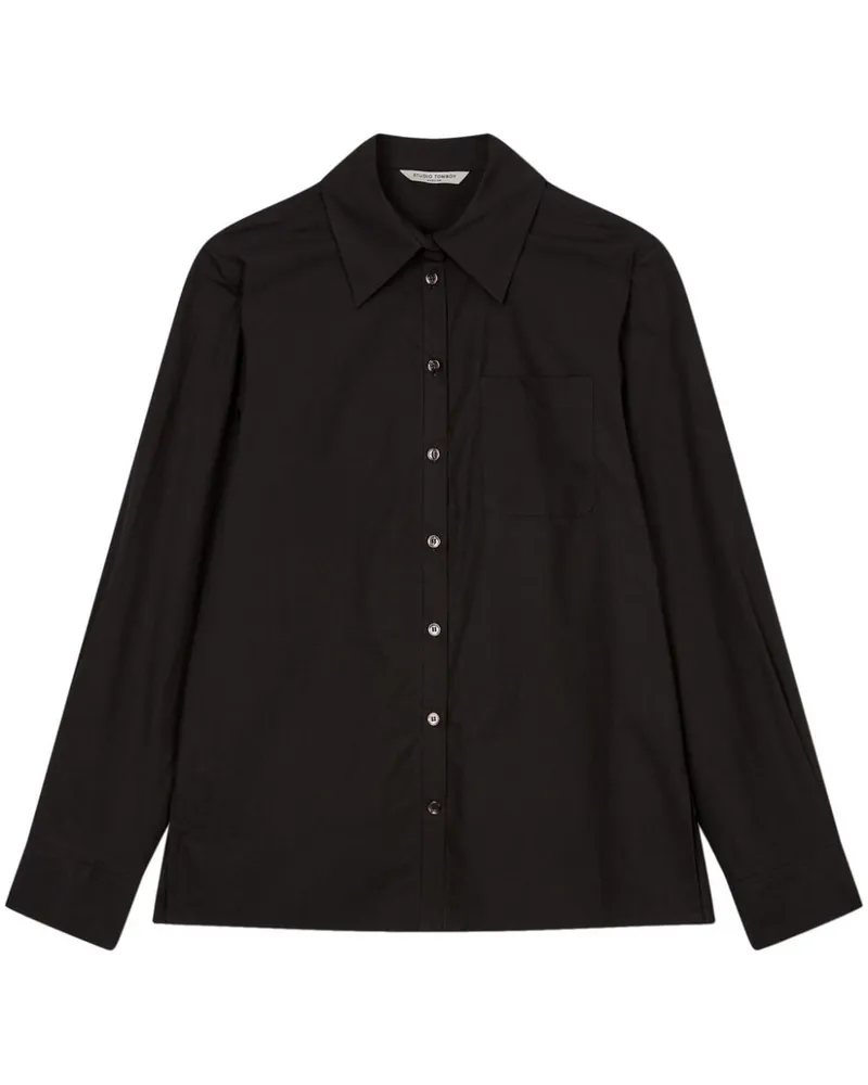 STUDIO TOMBOY Basic Hemd aus Baumwolle - Schwarz Schwarz