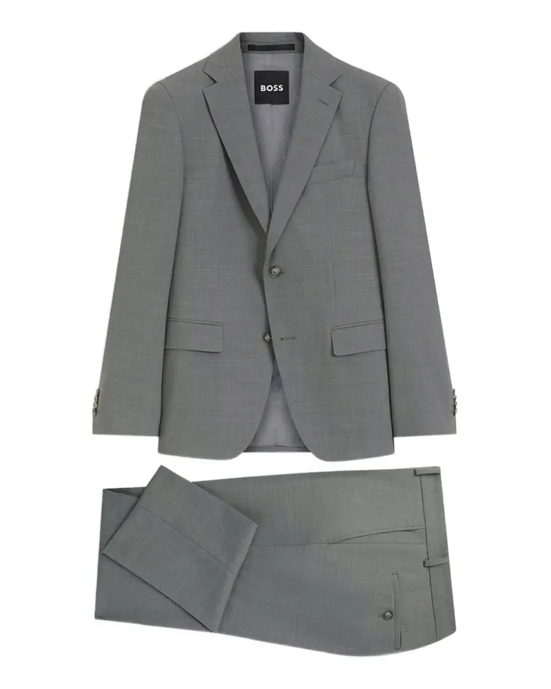 HUGO BOSS single-breasted notched-lapel suit - Grau Grau