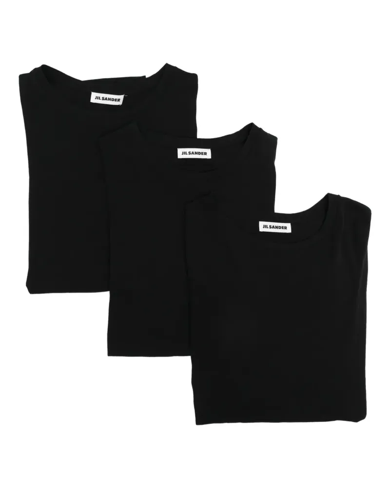 Jil Sander Klassisches T-Shirt - Schwarz Schwarz