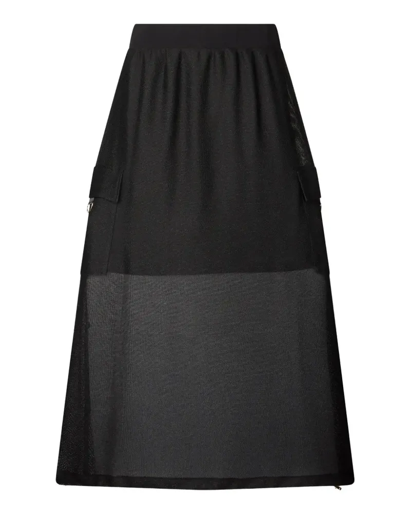 Liu Jo mesh maxi skirt - Schwarz Schwarz