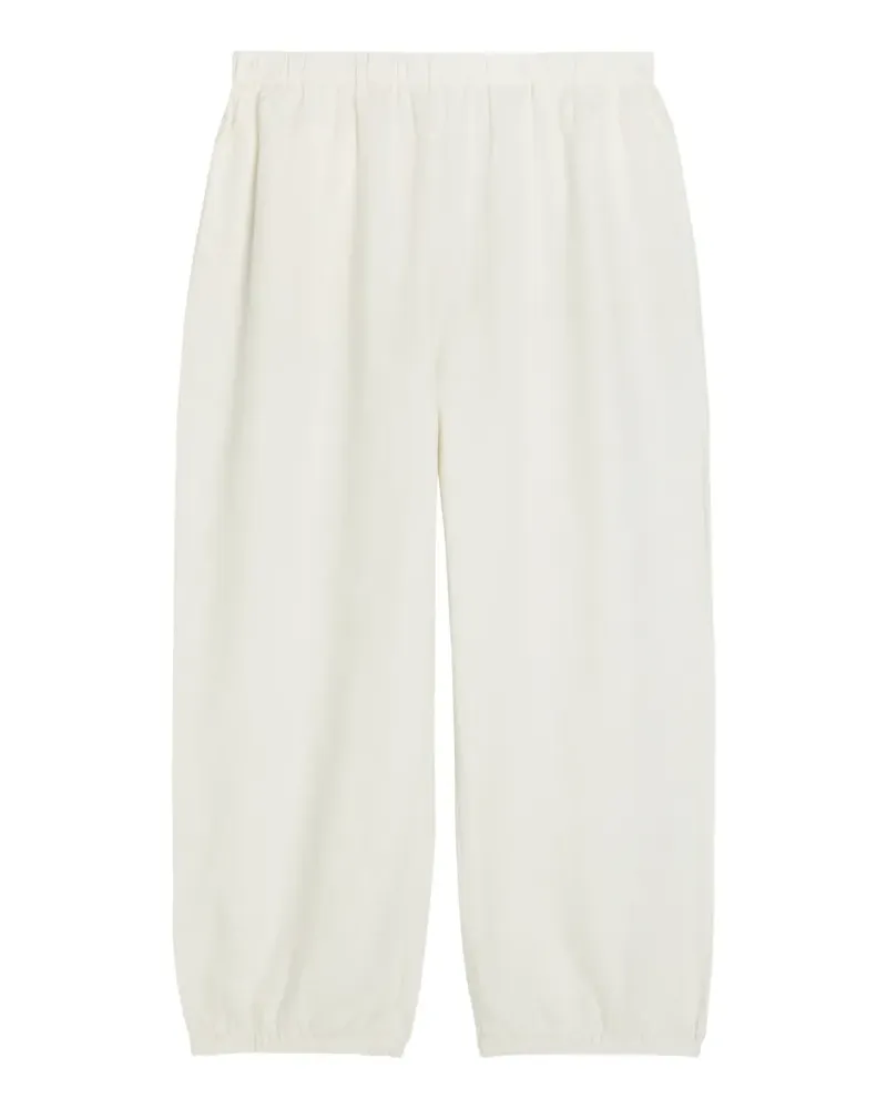 Suzie Kondi Delos elasticated-cuff trousers - Weiß Weiß