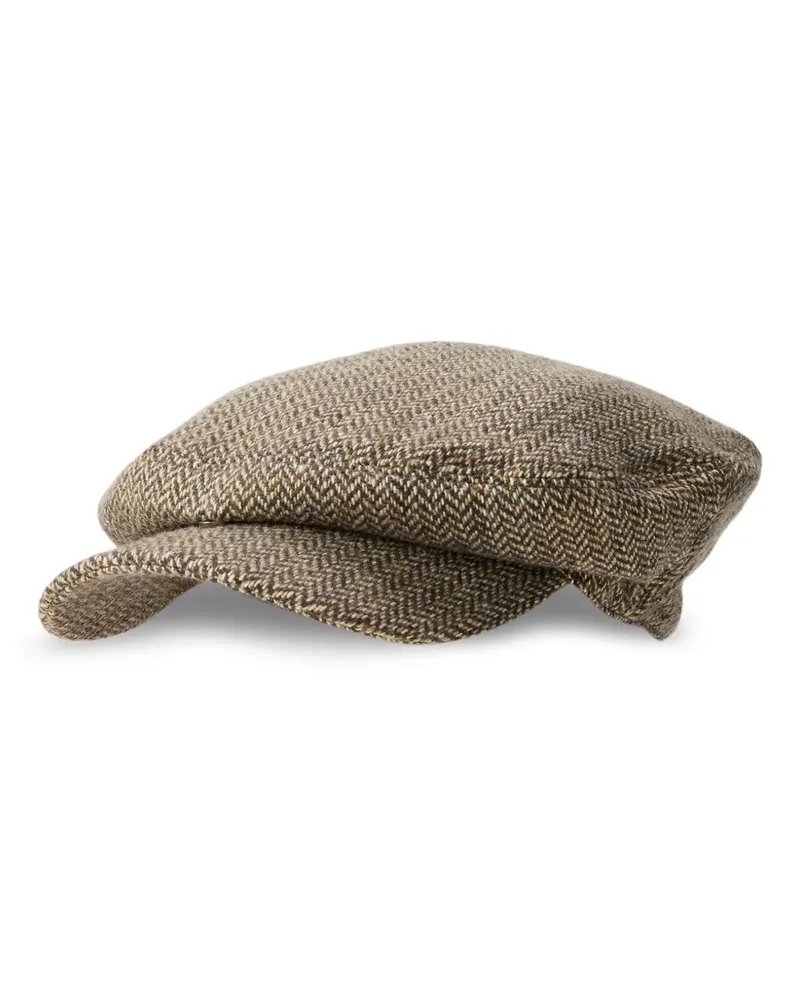 Ralph Lauren Schiebermütze mit Fischgrätenmuster - Braun Braun