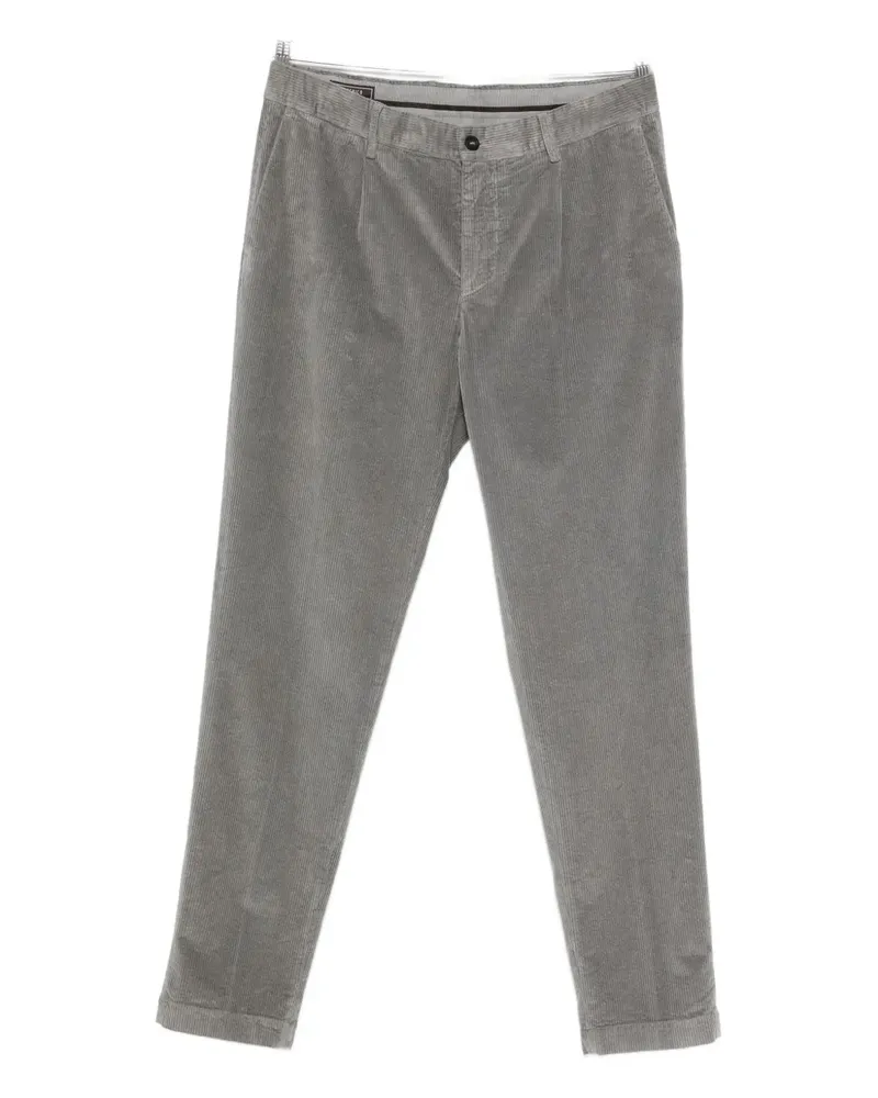 Peserico pleated corduroy pants - Grau Grau