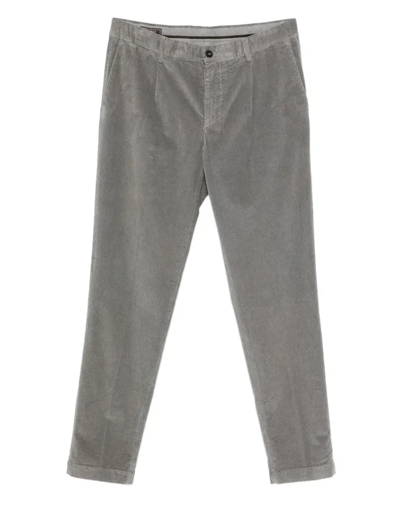 Peserico Cordhose mit Falten - Grau Grau