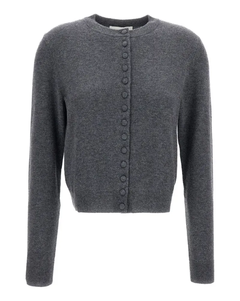 Lisa Yang Cropped-Cardigan mit Knöpfen - Grau Grau