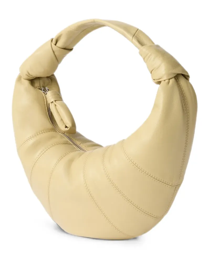Christophe Lemaire mini Fortune Croissant bag in leather - Nude Nude