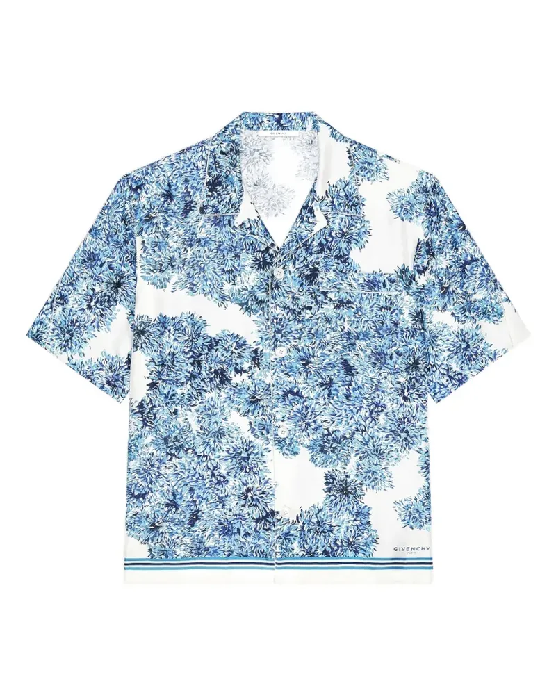 Givenchy Couture Seam Hemd aus Seide mit Pompon-Print - Weiß Weiß
