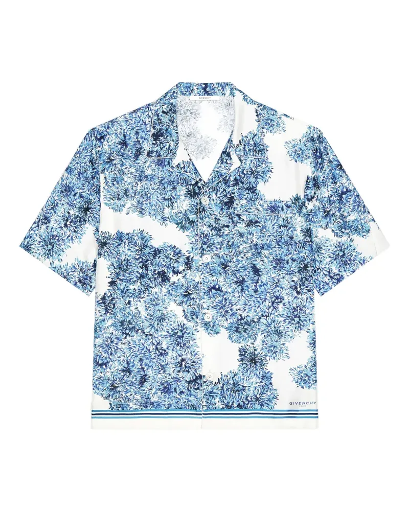 Givenchy Couture Seam Hemd aus Seide mit Pompon-Print - Weiß Weiß