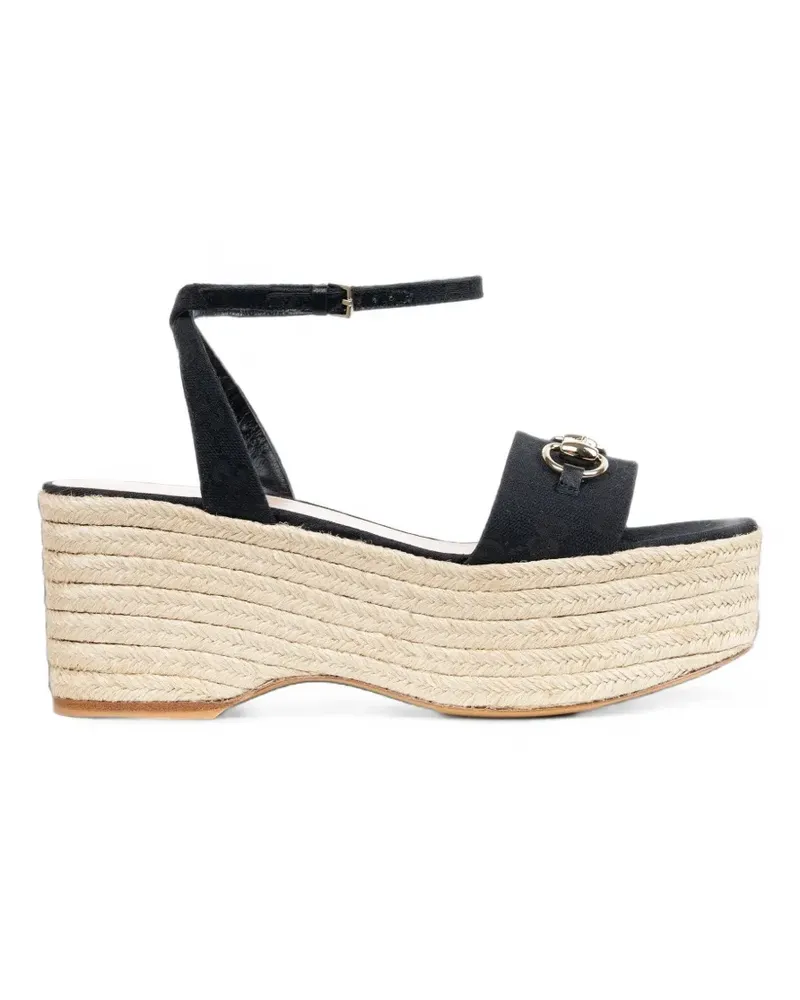 Gucci Horsebit Original GG espadrilles - Schwarz Schwarz