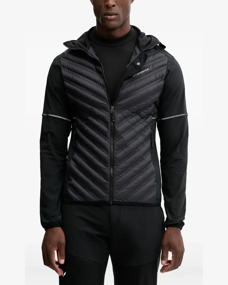 La Sportiva Gesteppte Kapuzenjacke - Schwarz Schwarz