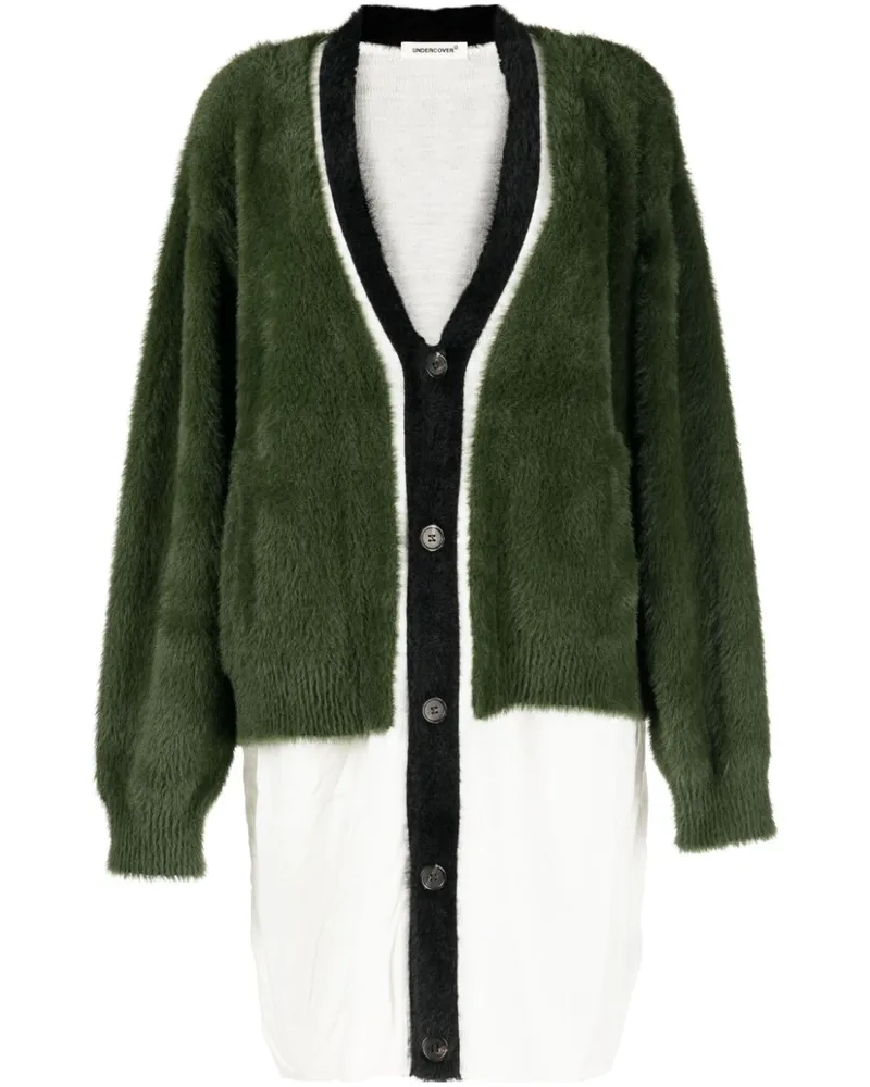 Undercover Cardigan im Layering-Look - Grün Grün